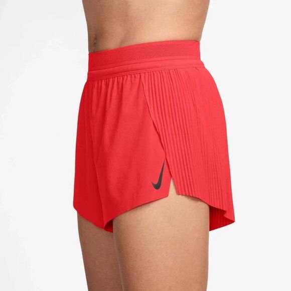 Nike AeroSwift Dri-FIT ADV 3" Running racing Shorts Red FN2328-696 Women's Large - Picture 4 of 10